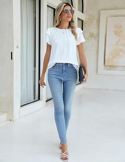 Blooming Jelly Women Dressy Casual Tops 4