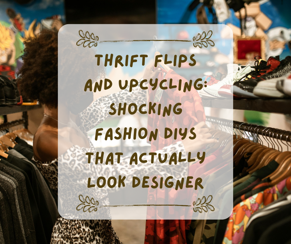 Read more about the article Thrift Flips and Upcycling: Shocking Fashion DIYs That Actually Look Designer